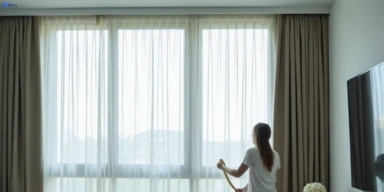 Delicate sheer drape cleaning westlake Matty Curtain Cleaning